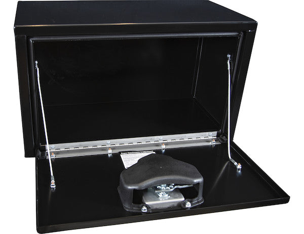 Buyers Products Tool Box, 1 Recessed Drop Door, Black, Steel - 1703350