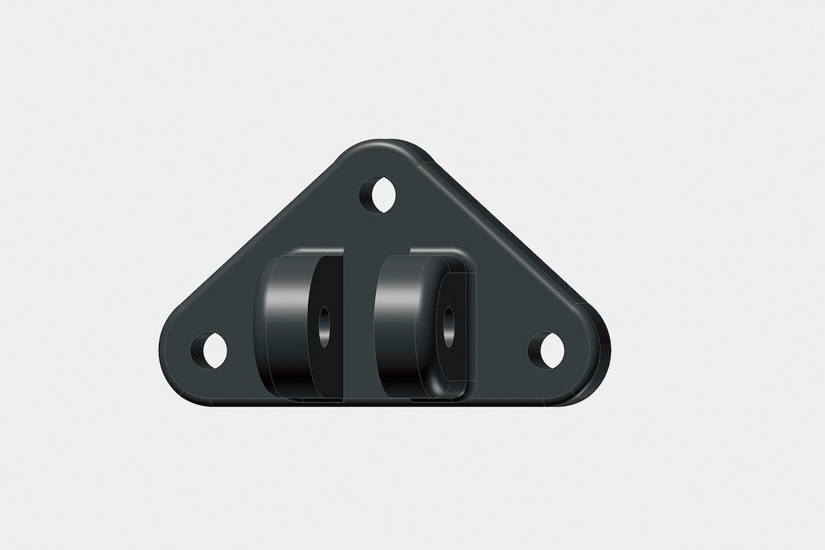 Lenco Boat Trim Tab Actuator Mount, 3 Screw Holes, Black - 50014-001D
