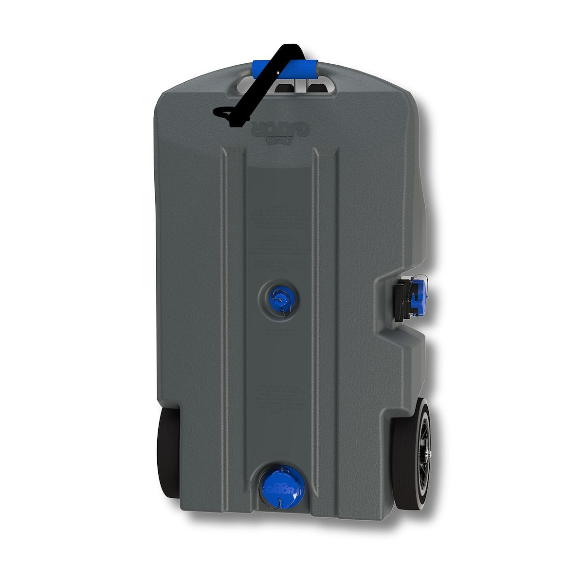 Duraflex Portable Waste Holding Tank, 38 gal, 48.06 in Length x 29.92 in Width x 14.06 in Height, 4 Wheel Design - 21904G