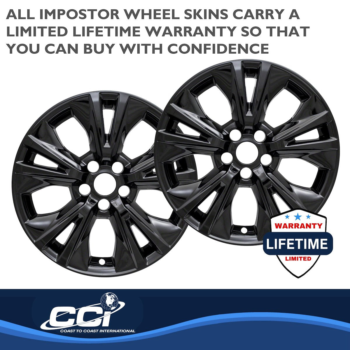 Coast2Coast Wheel Skins & Styled Wheel Covers IWCIMP410BLK product image 3