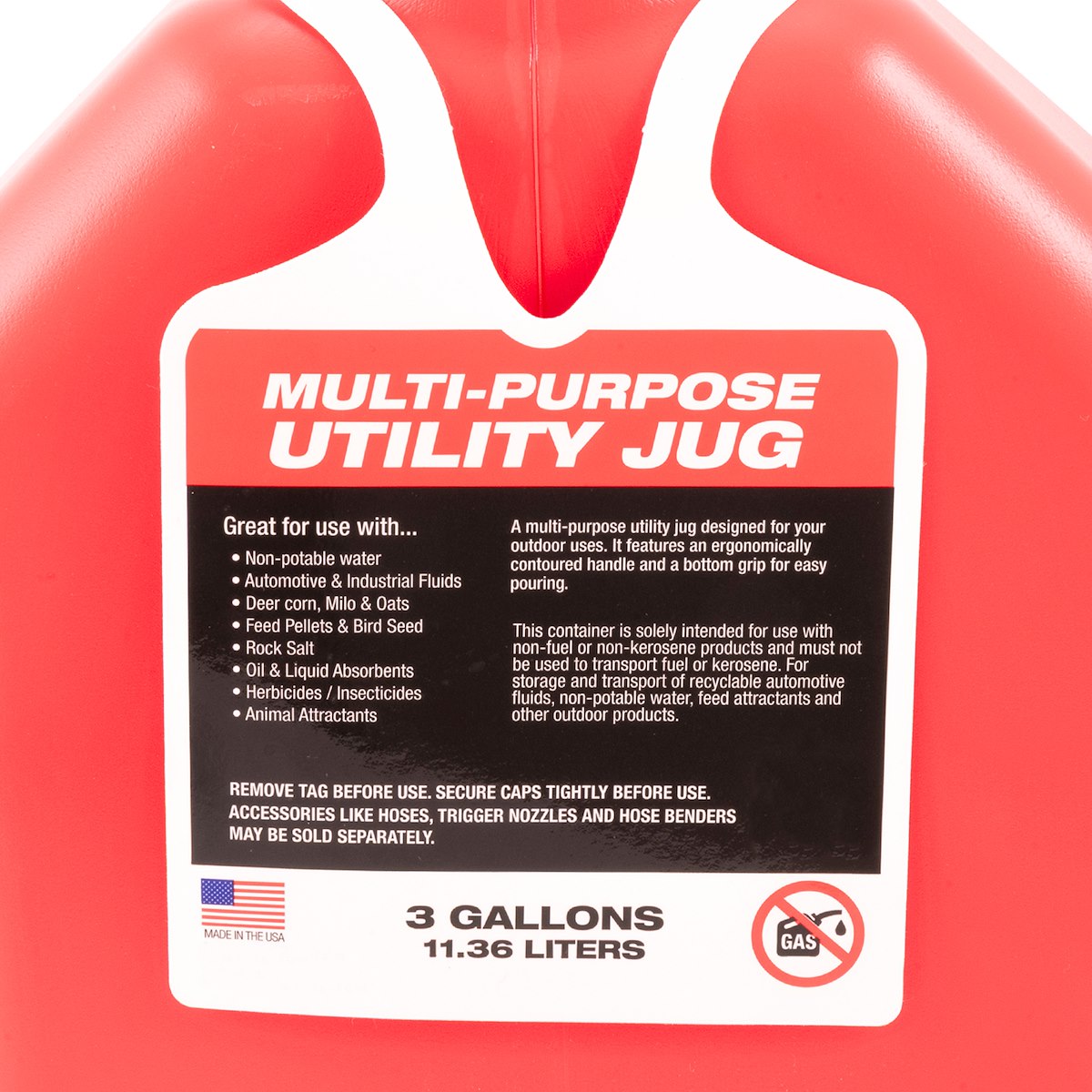 SpeedFX Liquid Storage Container, Red, 3 gal Capacity - 8730