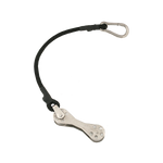 Taco Bungee Cord, 12 in Length, Stainless-Steel Snap Hook, Black - COK-0022-2