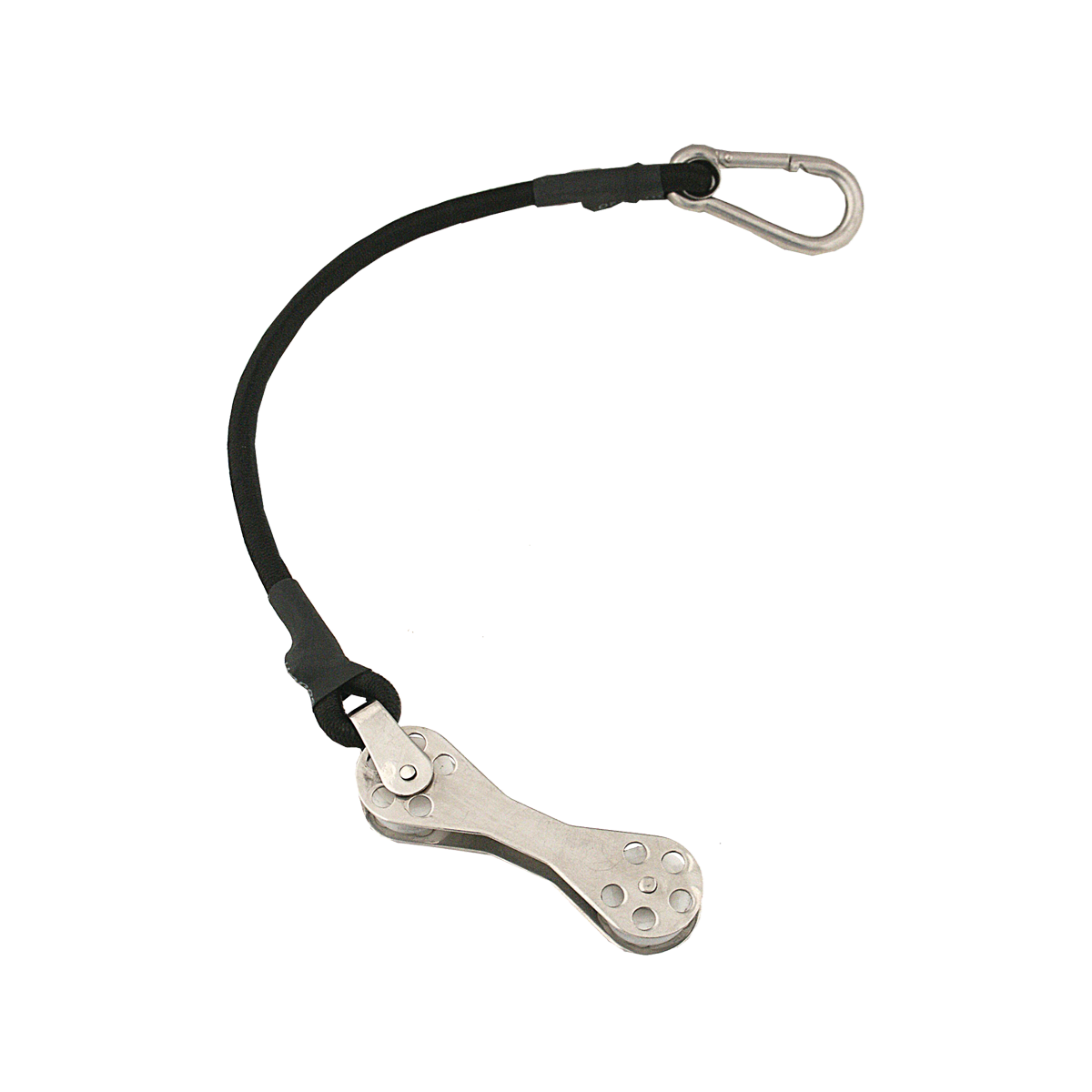 Taco Bungee Cord, 12 in Length, Stainless-Steel Snap Hook, Black - COK-0022-2
