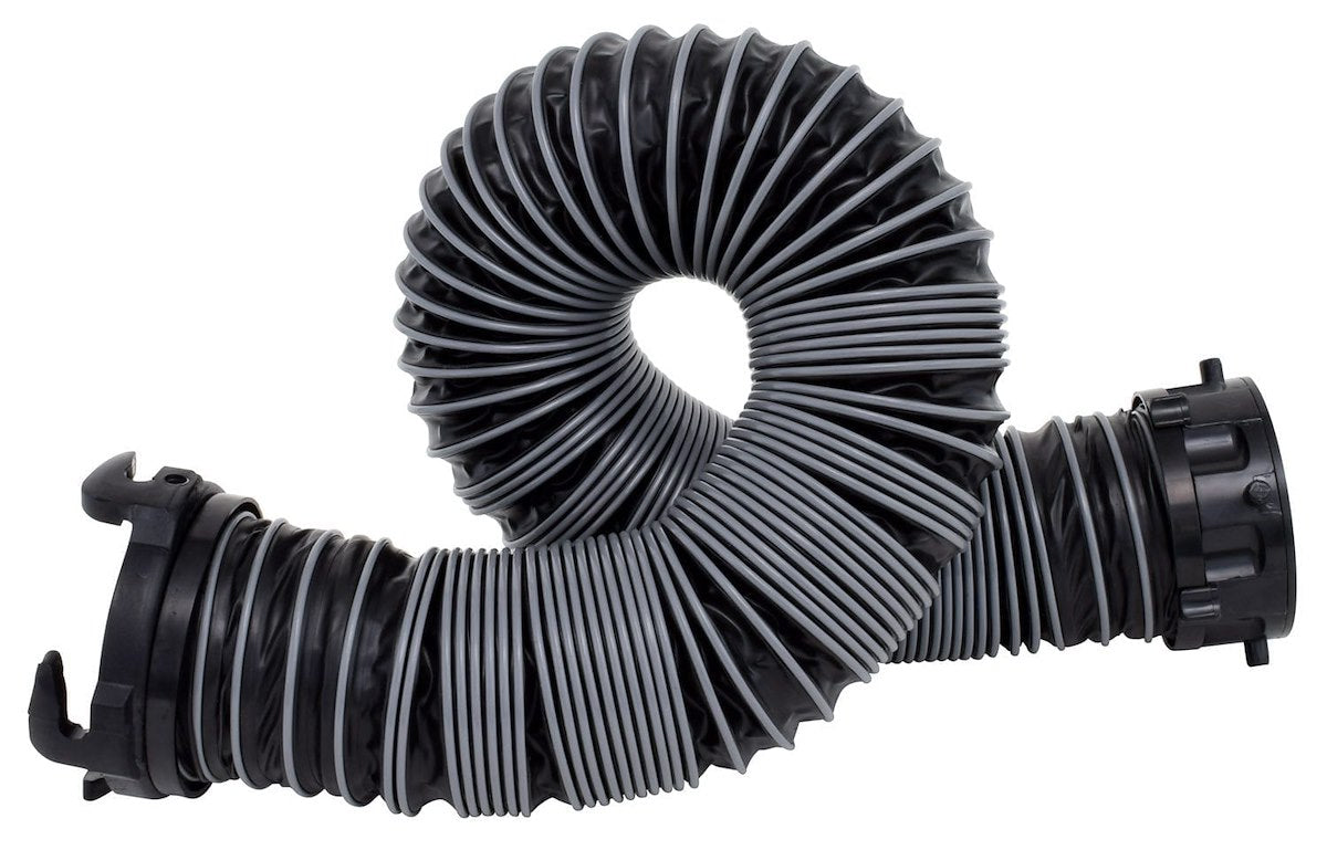 Valterra Sewer Hose, 5 ft Extended Length, 21 in Compressed Length, 3 in Diameter - D04-0605