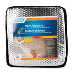 Camco Roof Vent Insulation, For 14 in x 14 in Vents, 2-3/4 in Foam With Reflective Backing And Synthetic Fleece Layer, Black - 45196