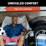Lippert Camping Chair, 23-1/2 in Depth x 38-1/5 in Width x 39-1/2 in Height, 400 lb Weight Capacity - 2021128653