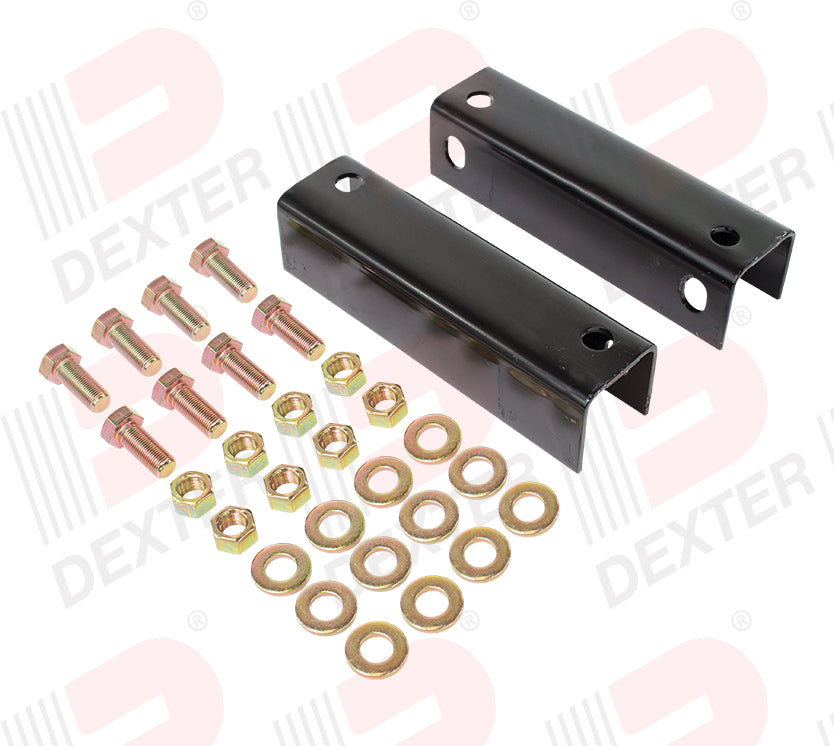 Dexter Axle Trailer Suspension Kit, Fits Dexter No 10 Axle, 2.63 in Height - K71-707-01