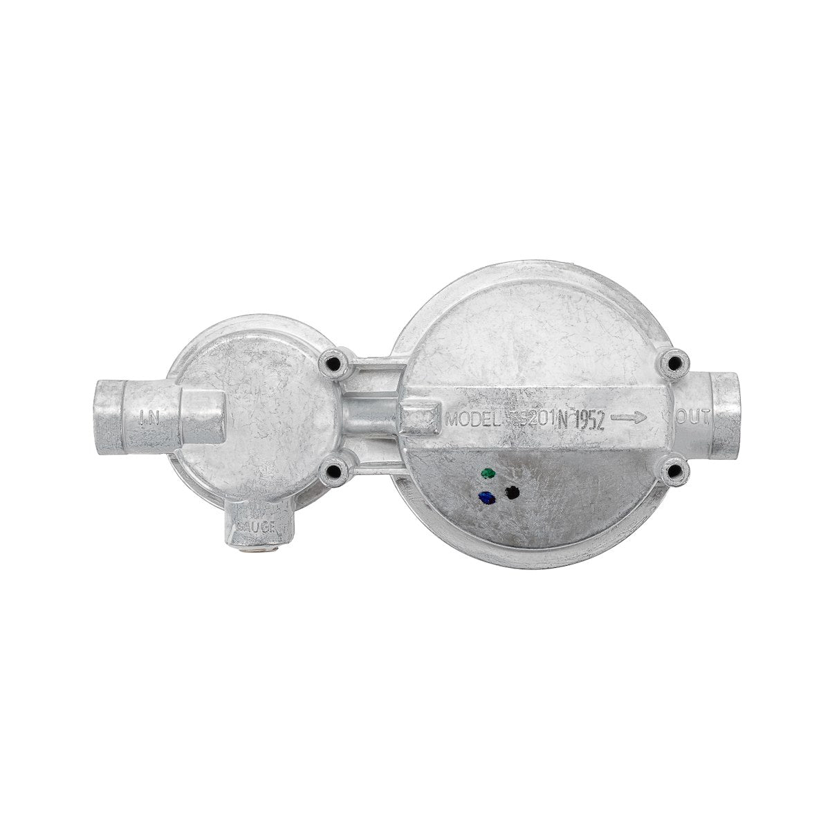 Camco Propane Regulator, 1/4 in NPT Inlet and 3/8 in NPT Outlet, Outlet Pressure of 11 in WC (Water Column), 160,000 BTU/Hour - 59323