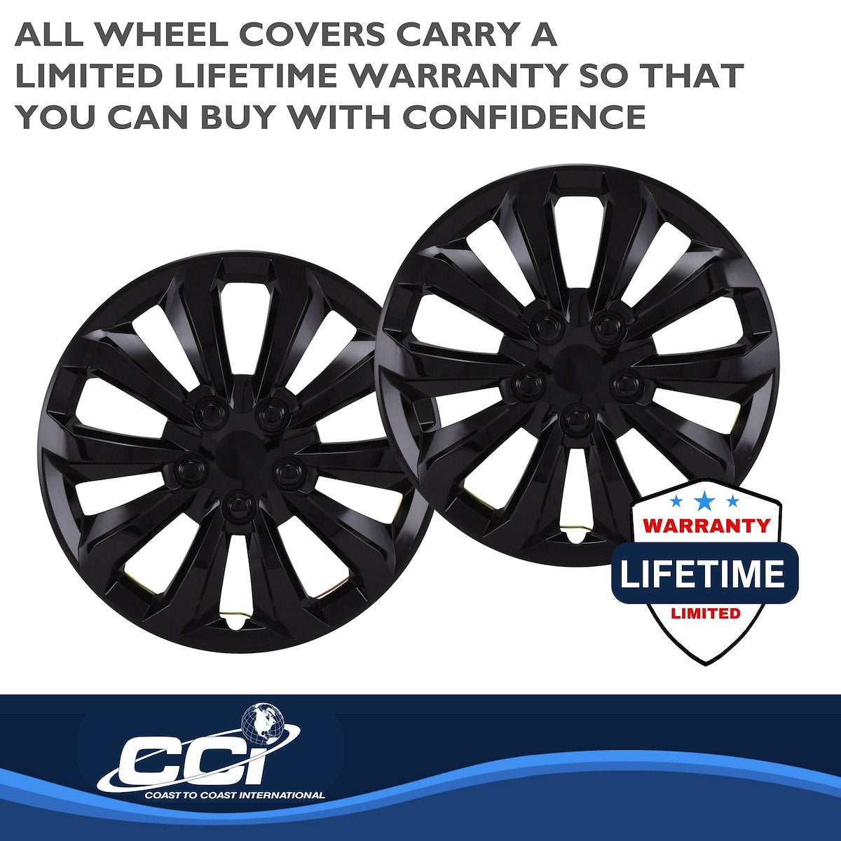 Coast2Coast Universal Wheel Covers 106115BLK product image 4
