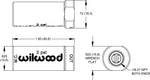 Wilwood Brakes Brake Residual Pressure Valve, 10 lb Pressure, Red, Aluminum - 260-13784
