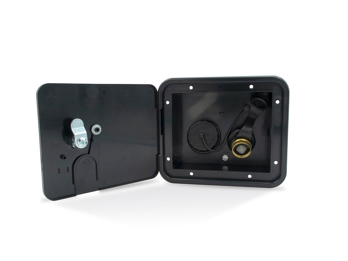 B&B Molders Access Door, 4-3/4 in Height x 5-7/8 in Width Cutout, 6-7/8 in Height x 7-5/8 in Width Overall, Black - 94255
