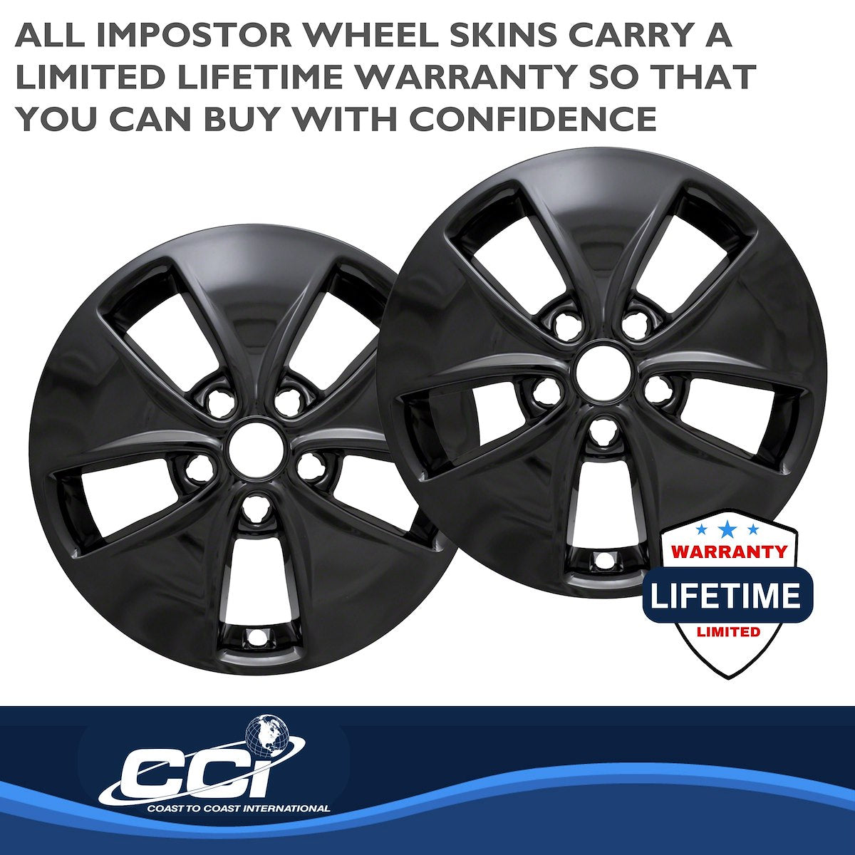 Coast2Coast Wheel Skins & Styled Wheel Covers IWCIMP400BLK product image 3