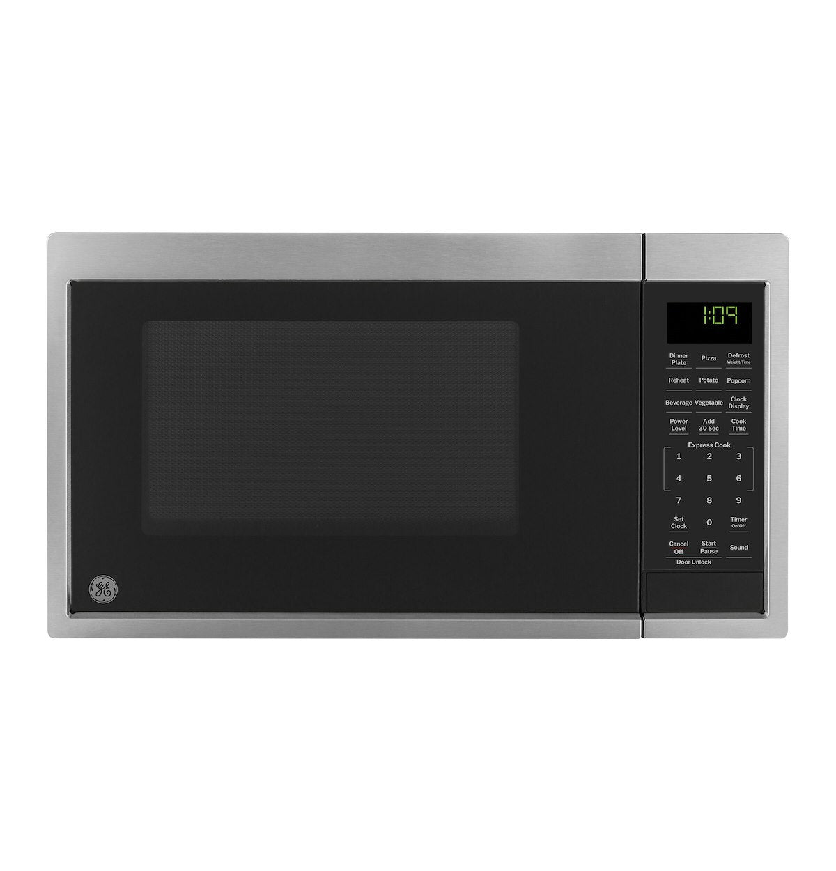 GE Appliances Microwave Oven, 0.9 Cubic ft, 900 Watt, 19 in Width x 11-1/2 in Height x 14-1/2 in Depth - GCBK09N1WSS