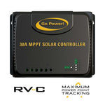 Go Power Battery Charger Controller, Use With All Battery Types (Lead Acid/LiFePO4), LED Fault Indicators, 30 amp - GP-RVC-30-MPPT