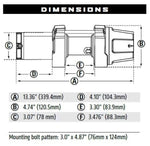 Warn Winch, VRX 35-S, 12 V, 3500 lb Line Pull Capacity - 101030