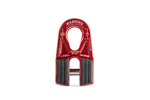 Factor 55 Winch Cable Shackle Mount, Fits 3/8 in Steel Cable/Synthetic Winch Rope, 16000 lb Load Capacity, Red - 00080-01