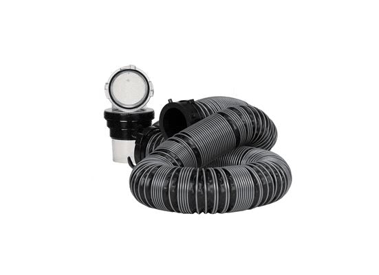 Valterra Sewer Hose, 15 ft Extended Length, 53 in Compressed Length, 3 in Diameter - D04-0650