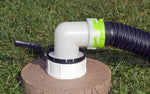 Thetford/ Norcold Sewer Hose, 10 ft Extended Length, 3 in Diameter, Black/Green - 50328