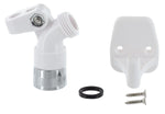 Phoenix Products Shower Head Mount, Chrome Plated Connector, White - PF276003
