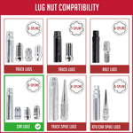 Coyote Wheel Accessories Lug Nut Socket, 6 Spline Key, 3/4 in And 13/16 in Drive, Chrome Plated - 11496-16