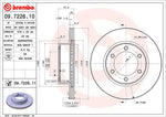 Brembo Brake Rotors 09722611C02 product image 2