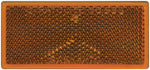 Peterson Manufacturing Reflector, 3-1/8 in Length x 1-3/8 in Width Rectangular - V483A
