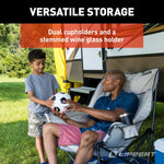 Lippert Camping Chair, 23-1/2 in Depth x 38-1/5 in Width x 39-1/2 in Height, 400 lb Weight Capacity - 2021128653
