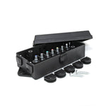 Husky Towing Wire Terminal Block, Attaches 7 Wires, 8-1/4 in Length x 3.44 in Width x 2-3/8 in Height, Black - 33200