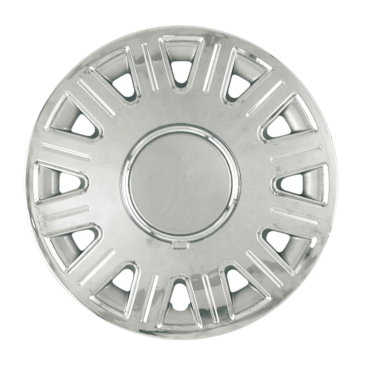 Coast2Coast Wheel Cover, 16 in, 12 Spoke, Chrome Plated/Silver, Set Of 4 - IWC41216CN