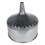 WirthCo Funnel, 11-3/8 in Top Outside Diameter x 12-1/8 in Overall Height, 1 in Inside Diameter x 3-3/4 in Length Center Spout, 12 qt Capacity - 94467