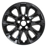 Coast2Coast Wheel Skin, 17 in, 5 Double Spokes, Gloss Black, Set Of 4 - IMP457BLK
