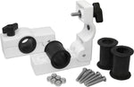 Sea Dog Rail Mount Clamp, Fits 3/4 in/1 in/1-1/4 in Tubing, White/Black, Nylon/EDPM/Stainless Steel, Set Of 2 - 327199-1