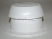 Heng's Industries Sewer Vent, Fits Up To 2 in Diameter With 2-1/2 in Projection Vent Pipes, Colonial White - 10002-C