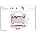 Brembo Brake Pads P50110 product image 3