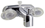 Phoenix Products Faucet, 2 Acrylic Lever Handle, Polished Chrome Plated/Plastic Underbody, 2 Hole Application - PF223361