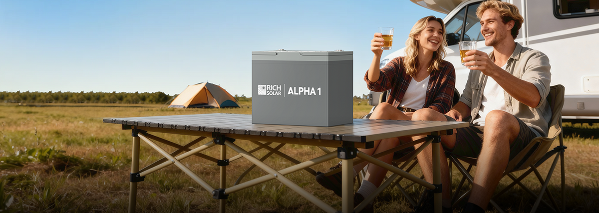 Rich Solar Battery, ALPHA 1, Group 24, 12.8 V Nominal Voltage - RS-B121S