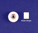 Strybuc Interior Door Roller, 3/4 in Diameter, 7/16 in Hub Diameter, 1/4 in Thickness - 184C