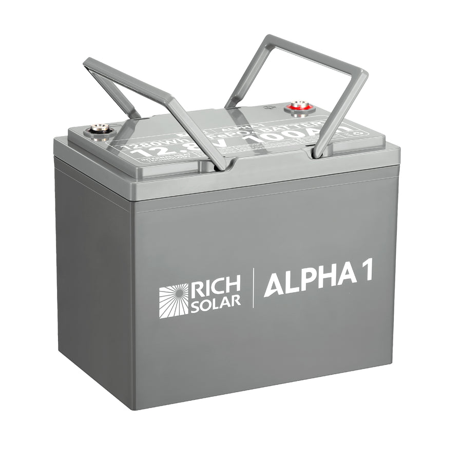 Rich Solar Battery, ALPHA 1, Group 24, 12.8 V Nominal Voltage - RS-B121S