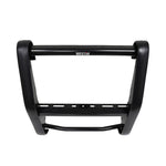Westin Public Safety Bumper Push Bar, Black, HRPO Steel, 2-3/4 in Rubber Strip Uprights - 36-4045