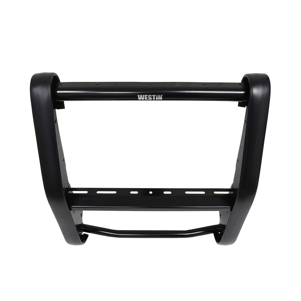 Westin Public Safety Bumper Push Bar, Black, HRPO Steel, 2-3/4 in Rubber Strip Uprights - 36-4045