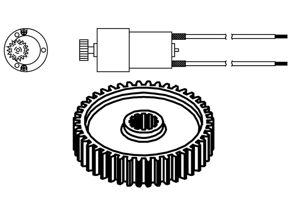 Ventline Roof Vent Motor, Replacement For Ventline Roof Vent V2119, 12 V DC - BVB0601-00