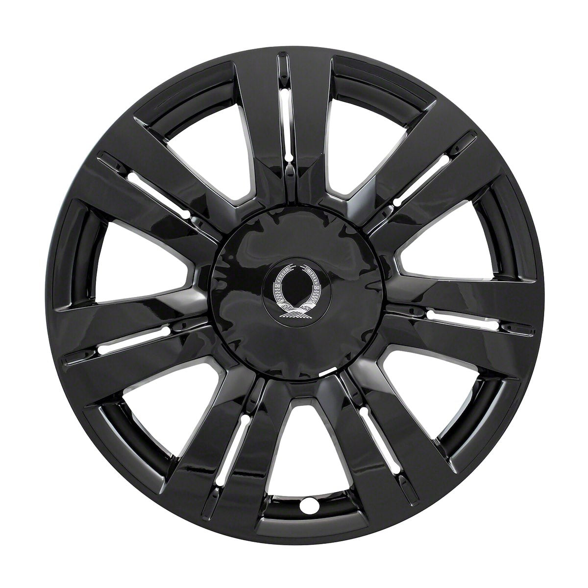 Coast2Coast Wheel Skin, 18 in, 7 Double Spokes, Gloss Black, Set Of 4 - IWCIMP357BLK
