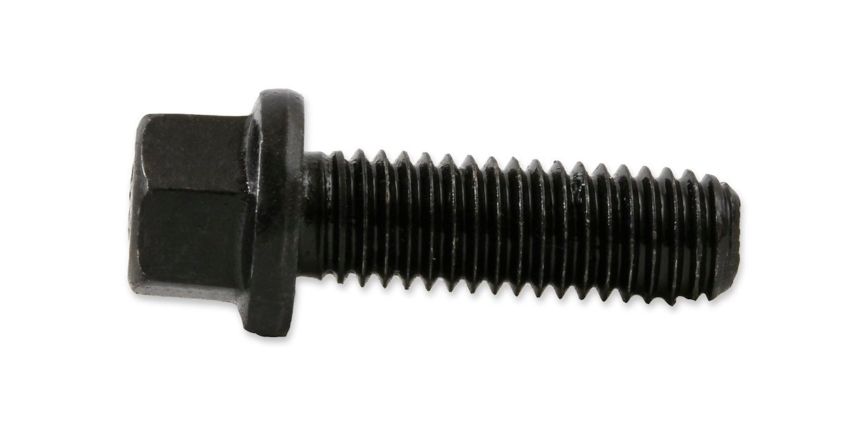 Mr. Gasket Exhaust Header Bolt, 8 Millimeter X 1.25 Thread Size, 25 Millimeter Length, Black Oxide, Set Of 12 - 918G
