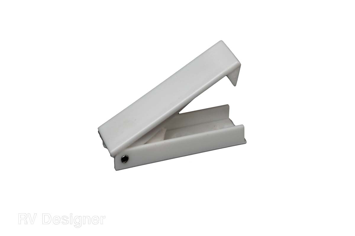 RV Designer Door Catch, White, Set Of 2 - E212