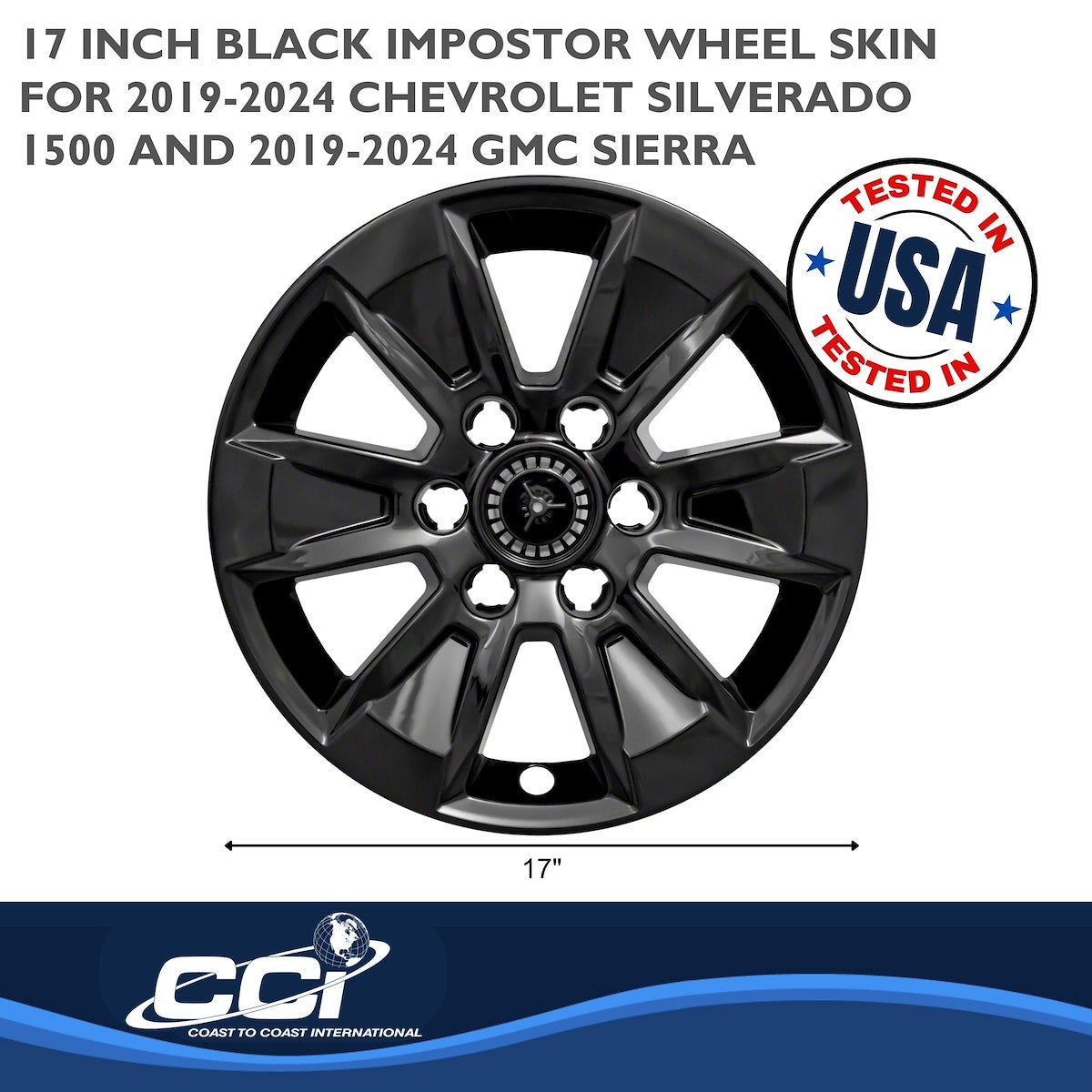 Coast2Coast Wheel Skins & Styled Wheel Covers IWCIMP436BLK product image 3