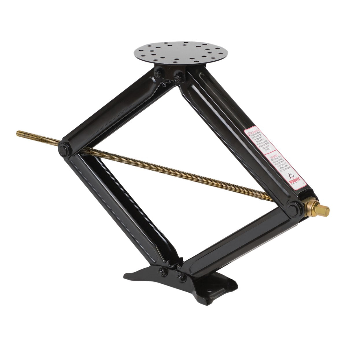 Husky Towing Leveling Jack, 5000 lb Weight Capacity, Black Powder Coated, Set Of 2 - 88124