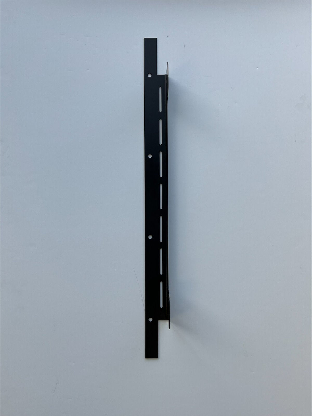 GE Appliances Refrigerator Mount, 16 Gauge Top Mount Bracket, 23-1/4 in Width x 2-1/2 in Height x 1-3/4 in Depth, Black - SMT-PBV10