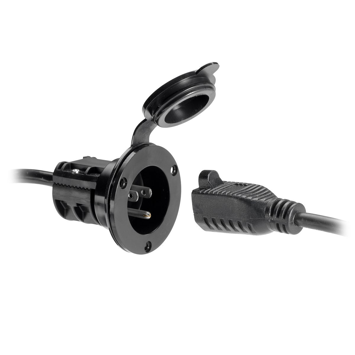 Minn Kota Trolling Motor Power Receptacle, Black - 1865108