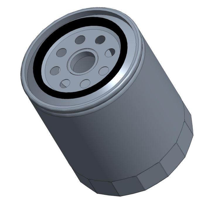 Sierra Marine Oil Filter, With 8 To 11 PSI Relief Valve, 5-1/4 in Height, 3/4 in -16 Thread - 18-7875-1