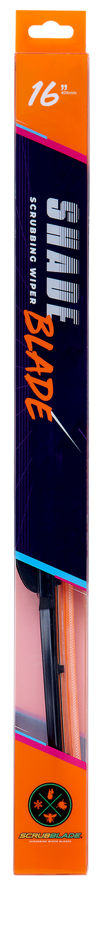 Scrubblade Windshield Wiper Blade, 16 in Length, Ceramic Coated Silicone Blade - CBO1600